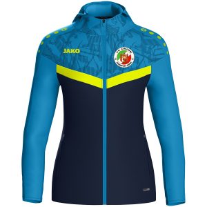 JAKO - Kapuzenjacke Iconic - Damen - marine/JAKO blau/neongelb - FC Union Frankfurt (Oder)
