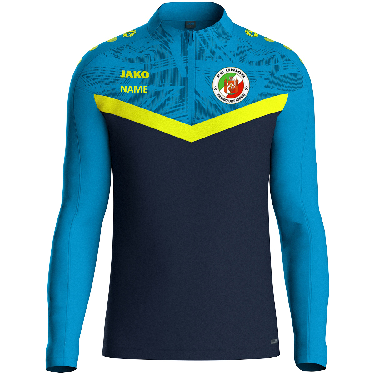 JAKO - Ziptop Iconic -marine/JAKO blau/neongelb - Kinder - FC Union Frankfurt (Oder) – Bild 2
