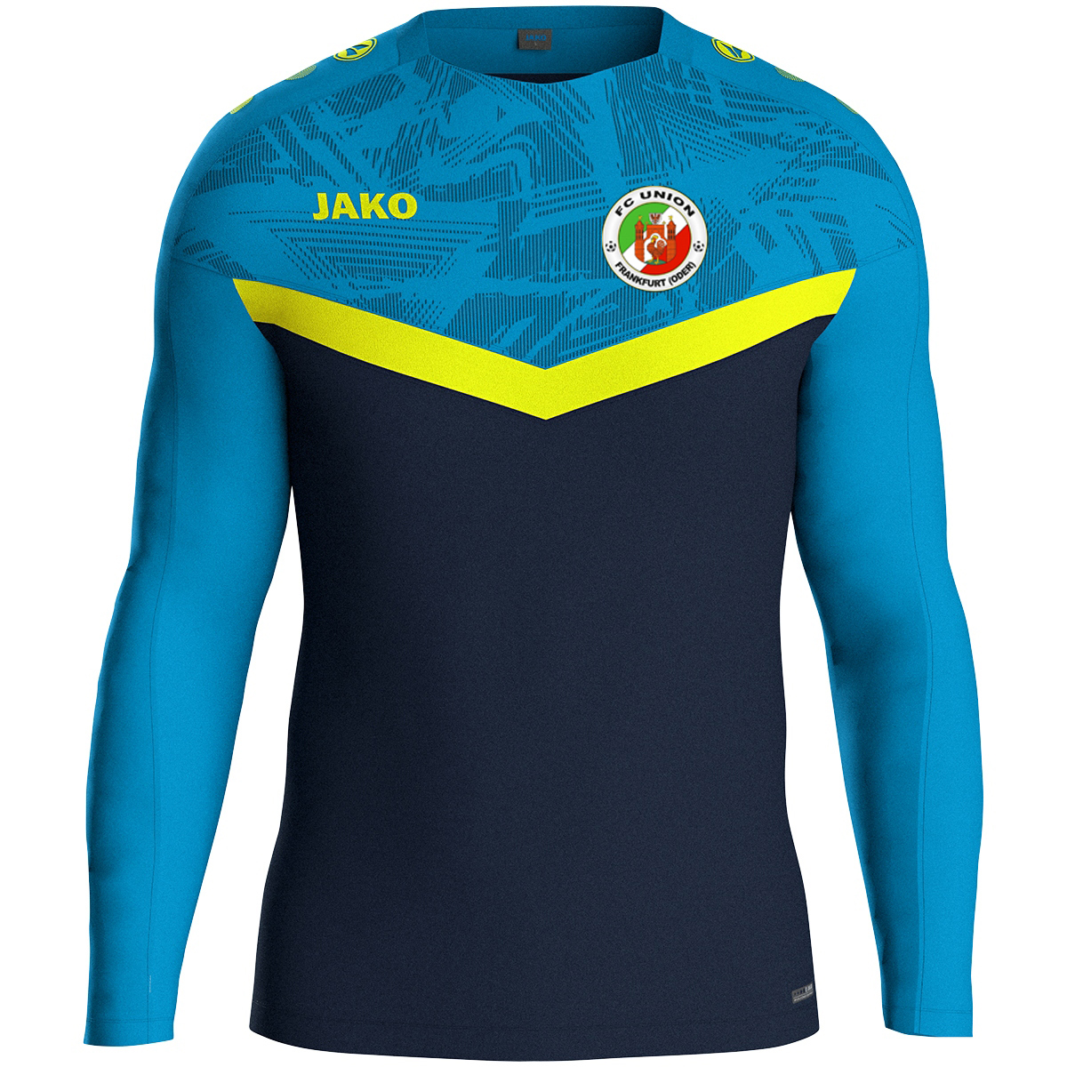 JAKO - Sweat Iconic - marine/JAKO blau/neongelb - KInder - FC Union Frankfurt (Oder)