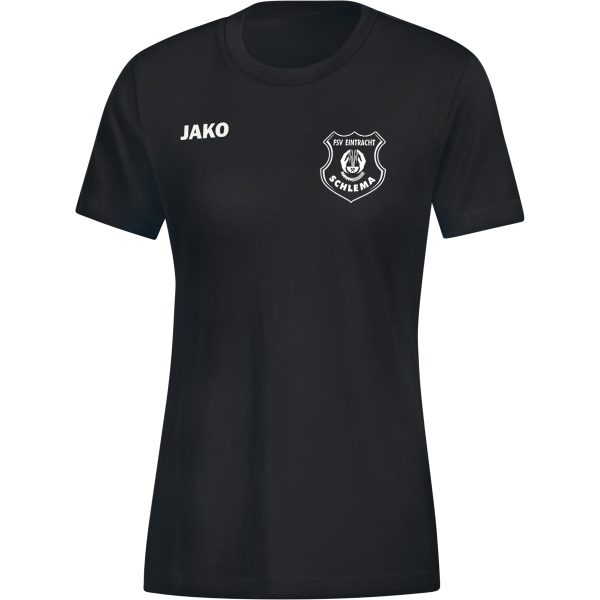 JAKO T-Shirt Base - Damen - Schwarz (weißer Flock) - FSV Eintracht Schlema
