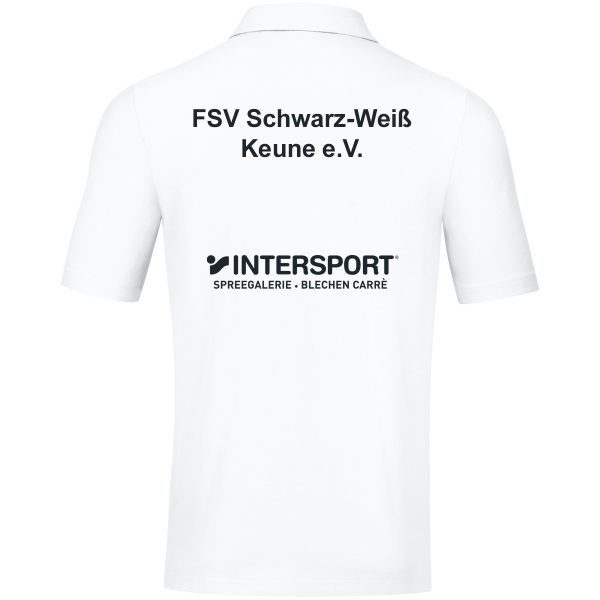 JAKO Polo Base - Kinder - weiß - FSV Schwarz-Weiß Keune – Bild 3