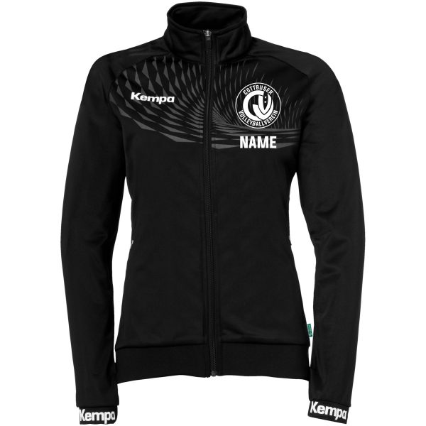 Kempa Wave 26 Poly Jacke - Schwarz - Damen - Cottbuser Volleyballverein (CVV) – Bild 2