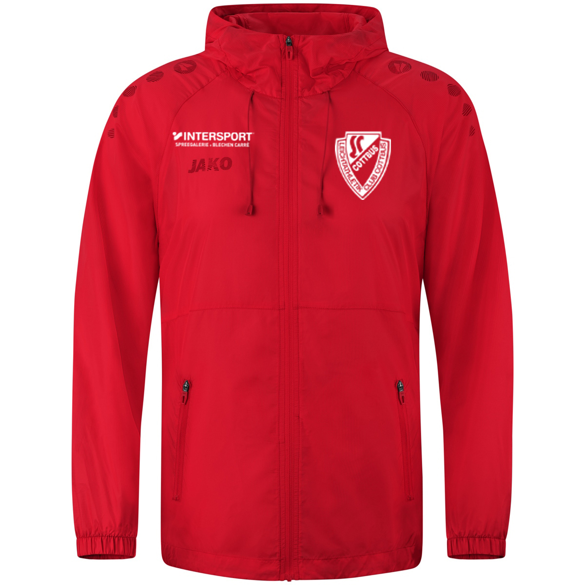 JAKO - Lightweightjacke Flow - rot - Kinder - LC Cottbus