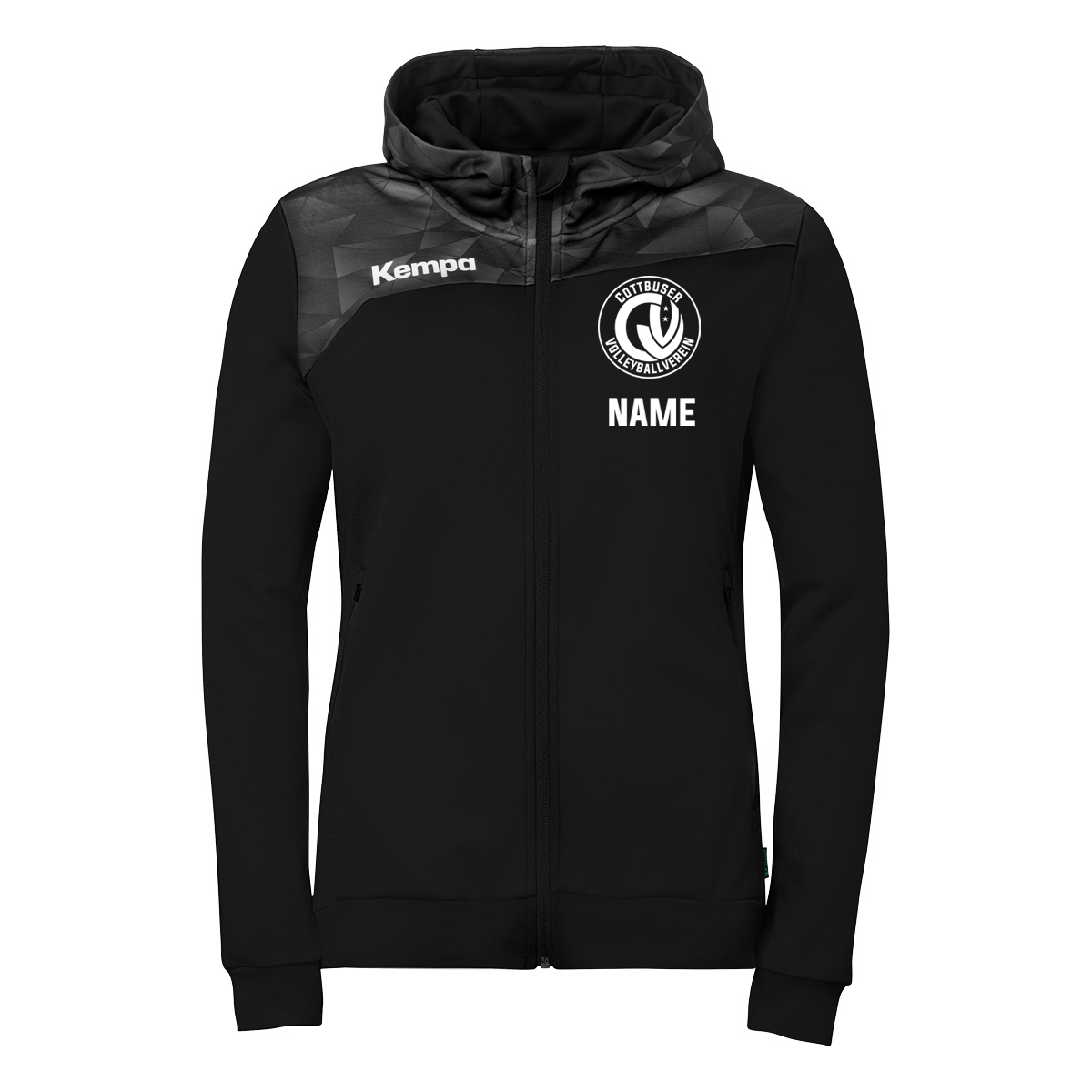 Athletics 29 Kapuzenjacke - Schwarz - Herren - Cottbuser Volleyballverein (CVV) – Bild 2